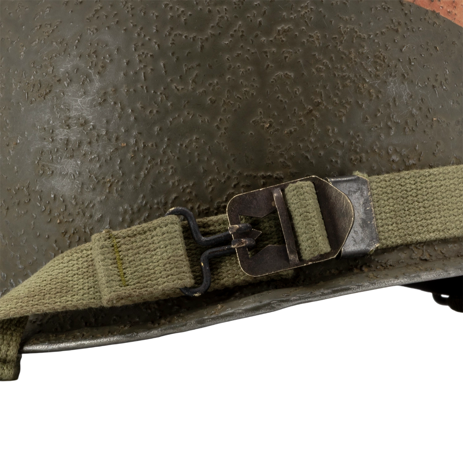 Casque Complet Infanterie McCrod 551B - Liner Capac - 2nd Ranger Battalion 1st Lt image ambiance jugulaire.