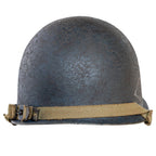 Casque Complet de LCVP driver vue arrière avec son sous casque en fibre et sa jugulaire patinée