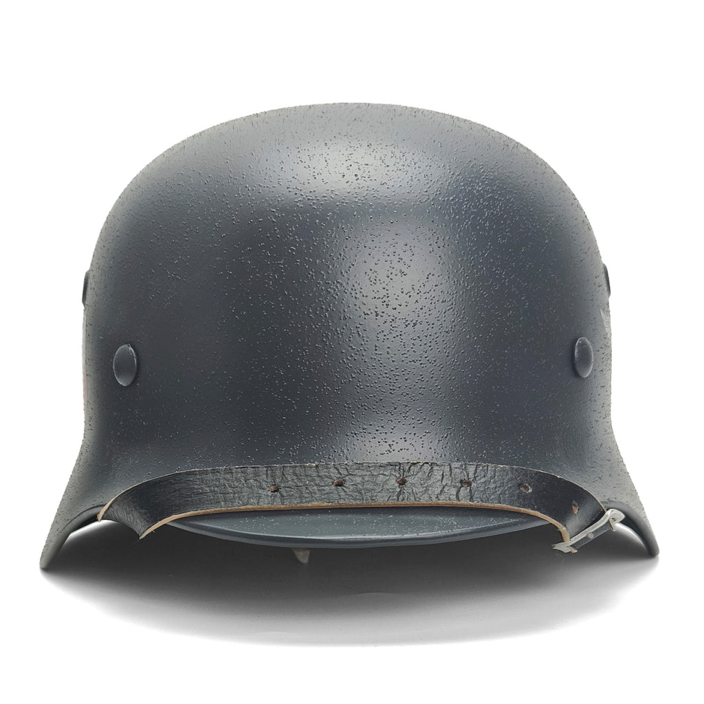 german world war 2 motorcycle helmet German WW2 Helmet - Battle Battered