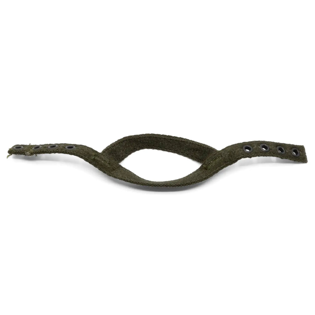 Mentonnière en tissu pour sous casque parachutiste M1 après guerre avec marquage US vue interieure