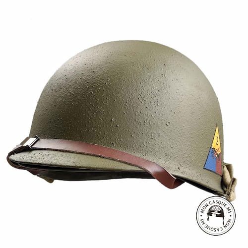 Casque Complet Infanterie US M1 2nd Armored Division