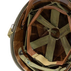 Edition limitée Battle Battered USN Damage Control Fire Brigade vue de l'intérieur du sous casque et du headband en cuir.