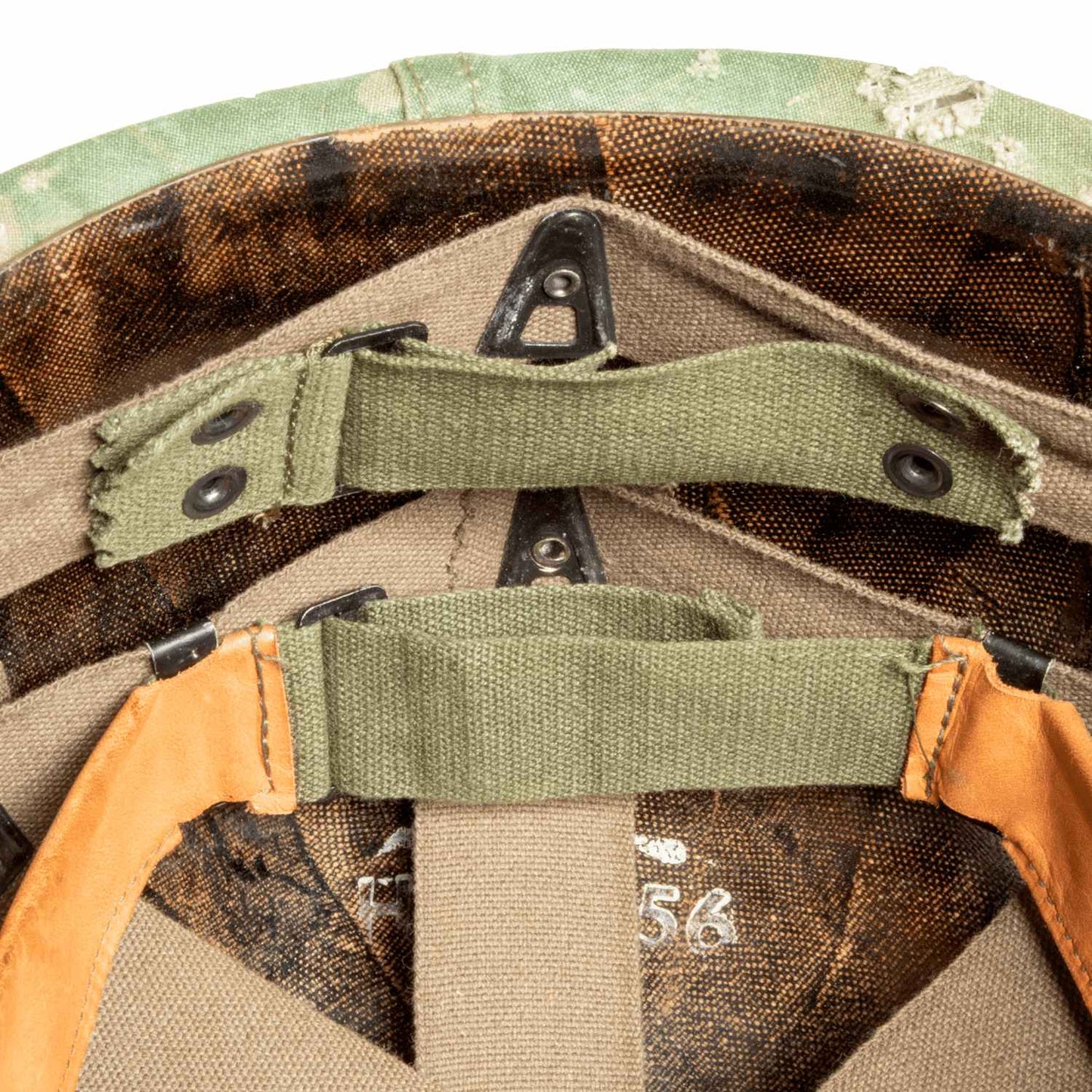 Casque Complet Vietnam Parachutiste Edition Limitée précoce vue du neck band