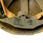 Casque complet Vietnam Battle Battered en édition limitée Point Man gros plan du marquage du neckband