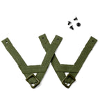 Paire de A yokes pour sous casque US M1 Westinghouse avec ses accessoires et contre rivet noirs