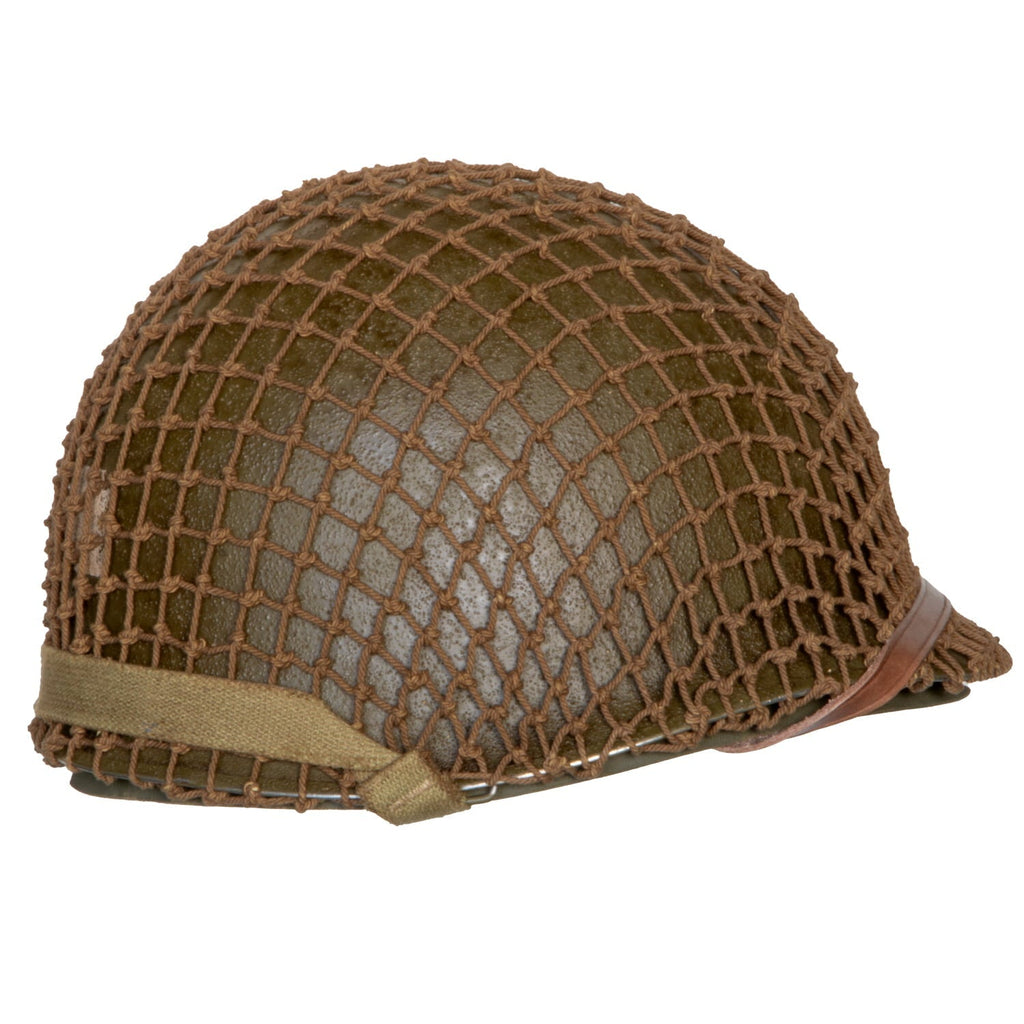 Casque Complet M1 pattes fixes Battle Battrered 2nd Infantry Division vue du côté droit
