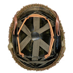 Casque Complet M1 pattes fixes Battle Battrered 2nd Infantry Division vue intérieure