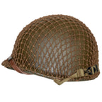 Casque Complet M1 pattes fixes Battle Battrered 2nd Infantry Division vue du côté gauche