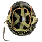 Vue intérieure du casque "Battle Battered" 326th Engineer Bn Major Hugh A. Mozley