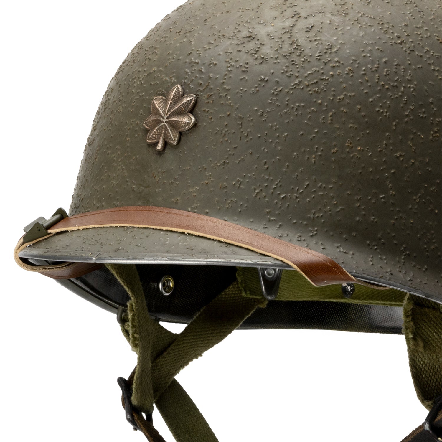 Gros plan insigne avant Major "Battle Battered" 326th Engineer Bn Major Hugh A. Mozley