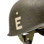 Gros plan insigne E "Battle Battered" 326th Engineer Bn Major Hugh A. Mozley
