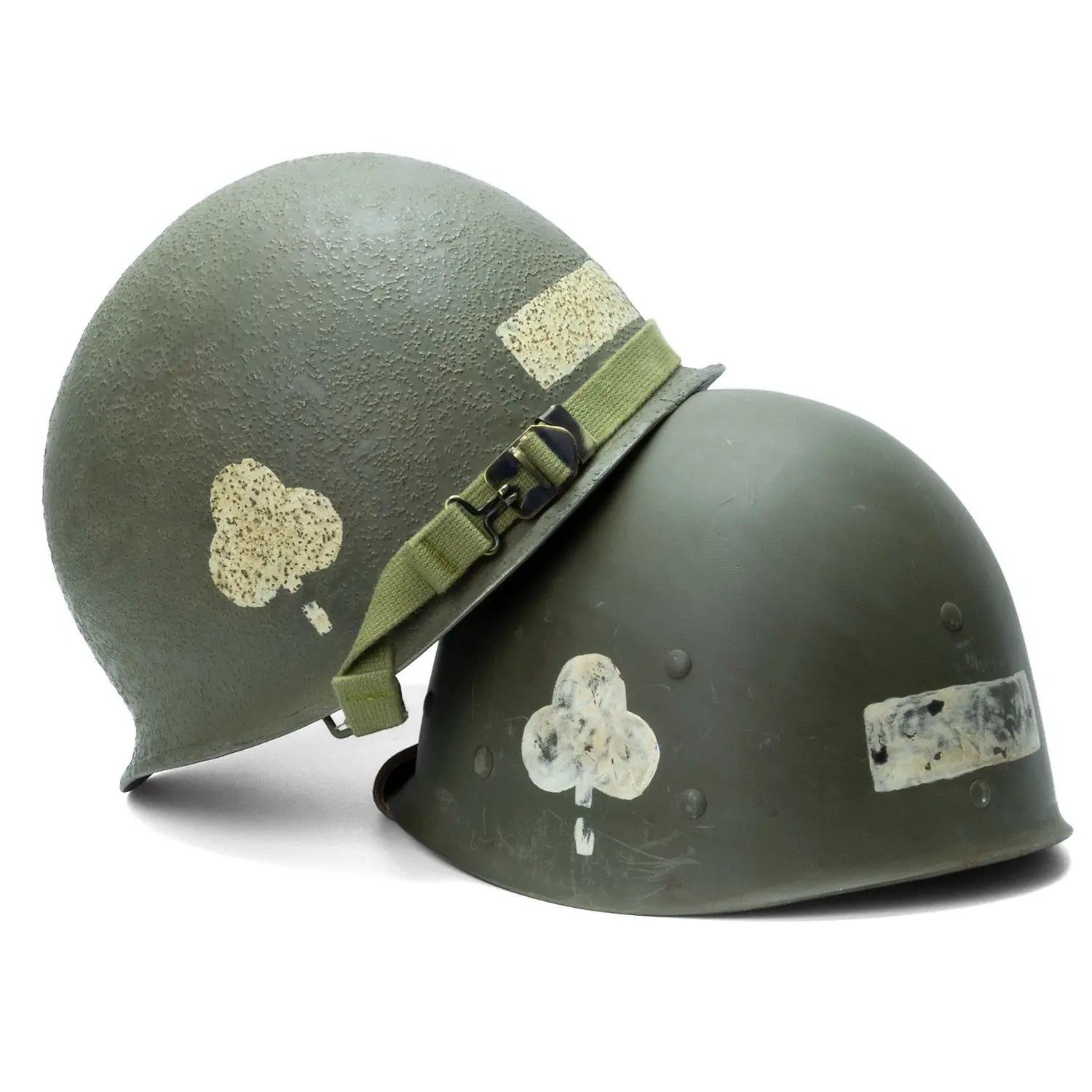 "Battle Battered" 327th GIR 2nd Bn NCO Casque Complet 14 - Mon Casque M1