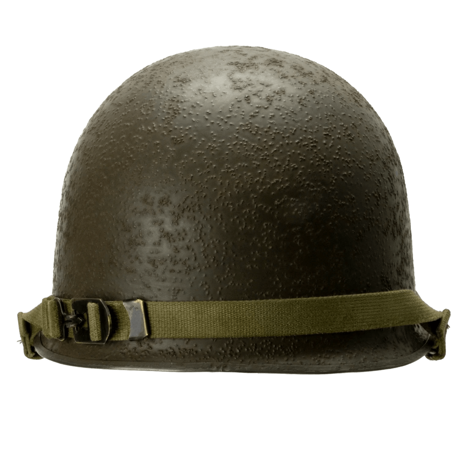 Coque de casque US M1 Battle Battered 36th Infantry Division vue arrière