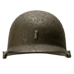Coque de casque Battle Battered 3rd Armored Division, 2nd Lt vue de face