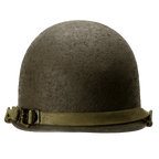 Coque de casque USM1 Battle Battered 3rd Armored Division, 2nd Lt vue arrière