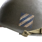 Casque Complet Battle Battered 3rd Infantry Division vue de l'insigne