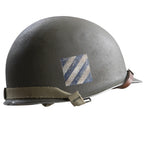 Casque Complet Battle Battered 3rd Infantry Division vue de côté 2