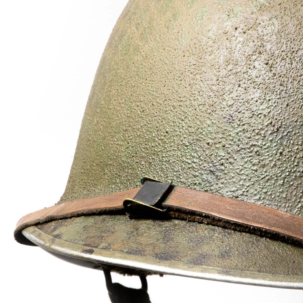 Casque Complet Battle Battered 517th PCRT vue gros plan jugulaire liner