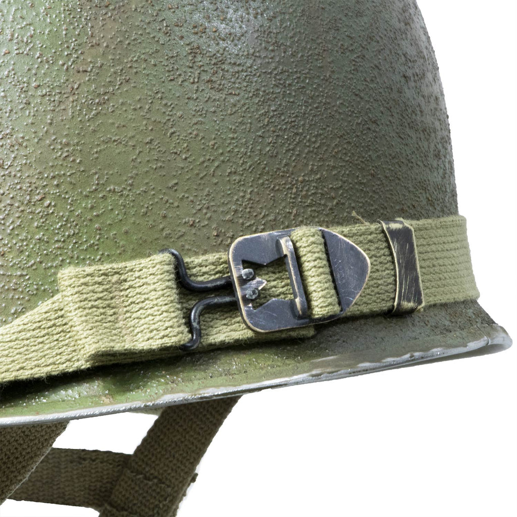 Battle Battered 551th PIR pates fixes et liner fibre vue de la jugulaire