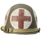 Casque Complet Infanterie US M1 69th Infantry Division Captain Medic vue arrière