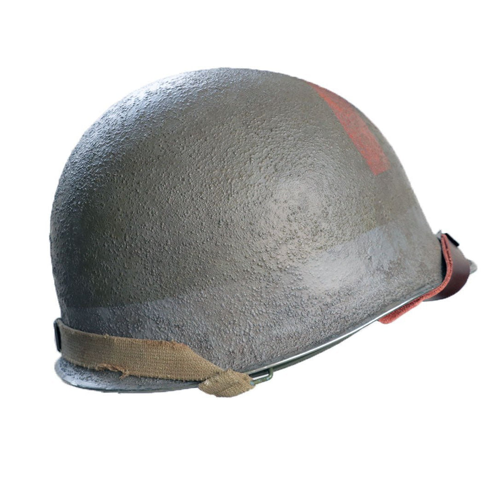 Casque Complet US M1 du 7th Naval Beach Battalion vue de côté - 2