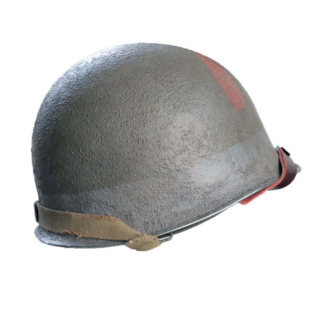 Casque Complet US M1 du 7th Naval Beach Battalion vue de côté - 2