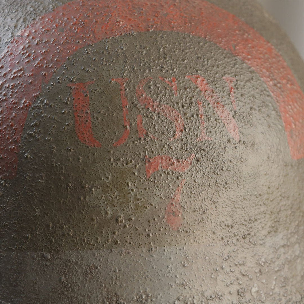 Casque Complet US M1 du 7th Naval Beach Battalion vue de l'insigne - 3