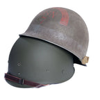 Casque Complet US M1 du 7th Naval Beach Battalion avec son sous casque