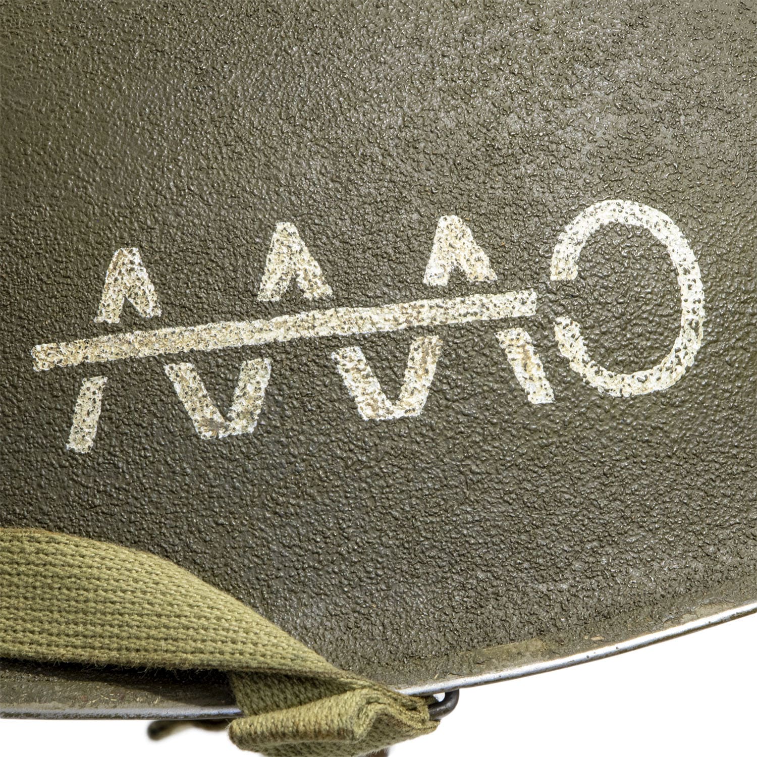 Coque Infanterie à pattes fixes AAA-O vue du marquage