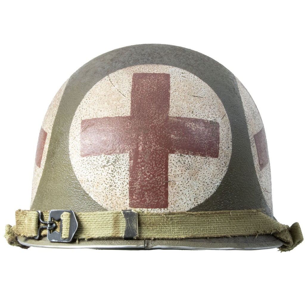 Casque Complet Combat Medic US M1 Battle Battered vue arrière