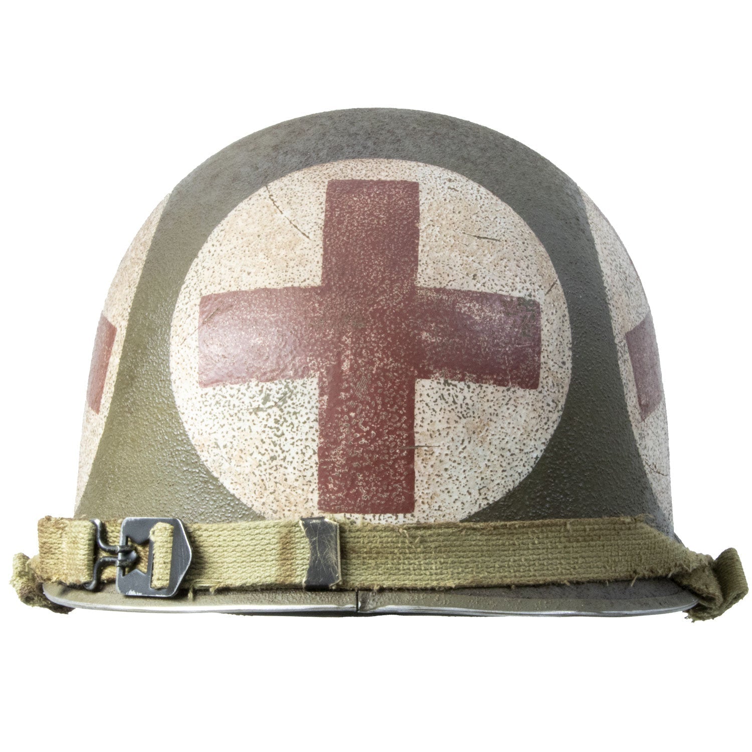 Casque Complet Combat Medic US M1 Battle Battered vue arrière