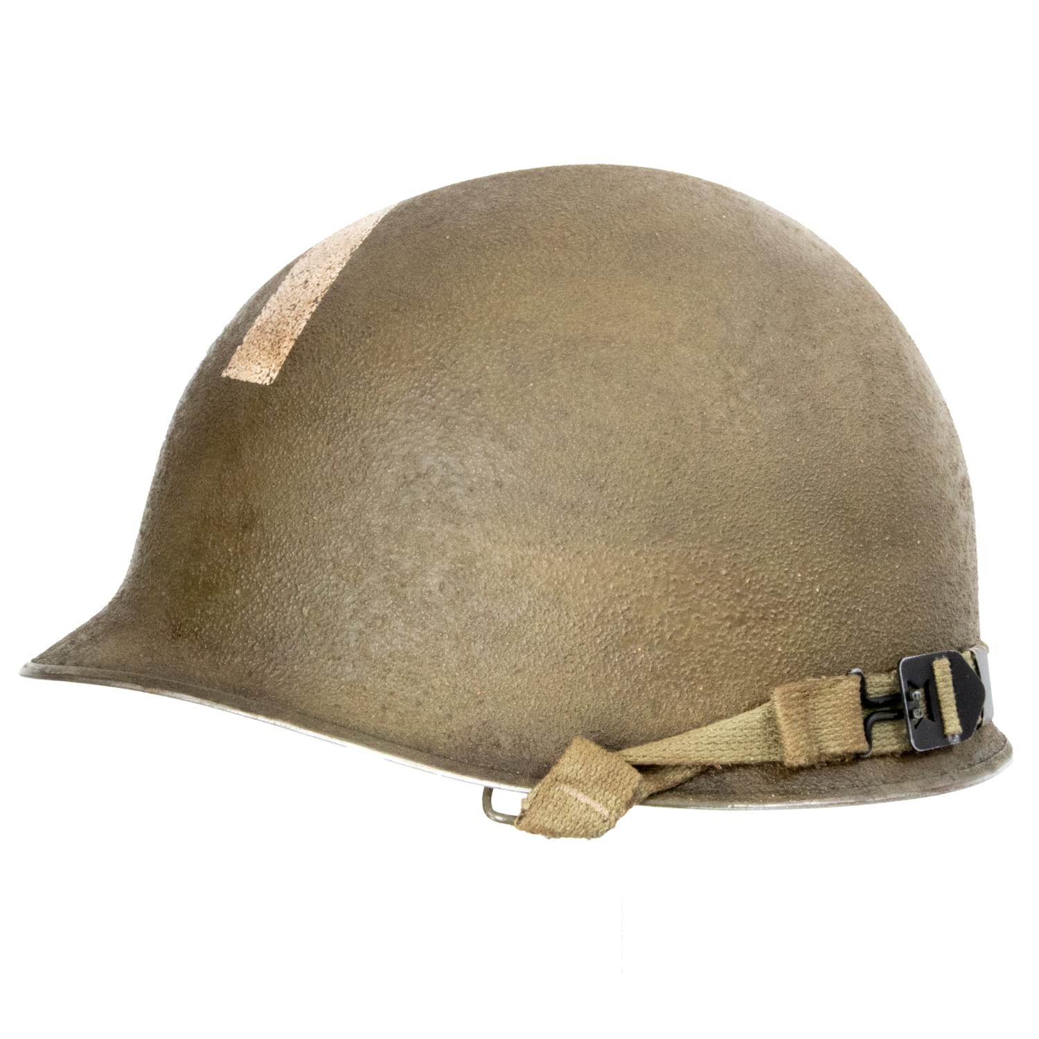 Casque Complet US M1 Battle Battered 5th Engineer Special Brigade ESB vue de profil gauche