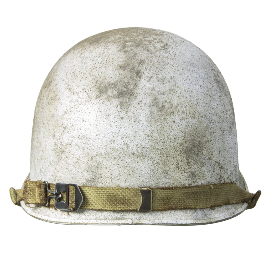 Casque Complet US M1 Battle Battered Winter Camouflage vue arrière