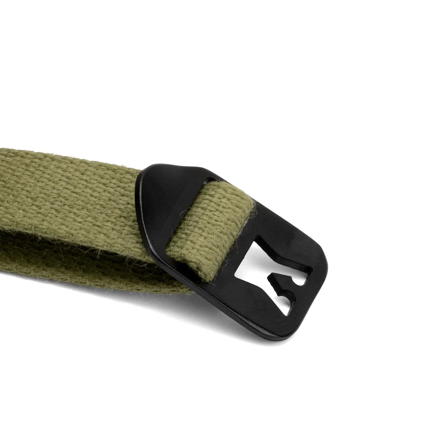 Boucle en laiton plate noir pour jugulaire de casque lourd M1 US WW2 monté sur de la sangle de jugulaire OD3