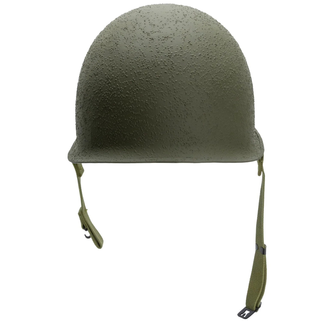 Casque Complet US M1 fabrication McCord numéro 544C et son liner International Moulded Plastics IMP vue arrière.