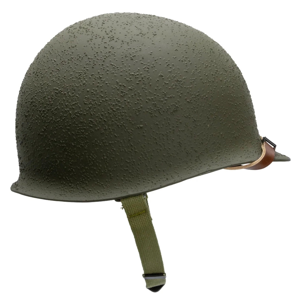 Casque Complet US M1 fabrication McCord numéro 544C et son liner International Moulded Plastics IMP vue du côté droit.