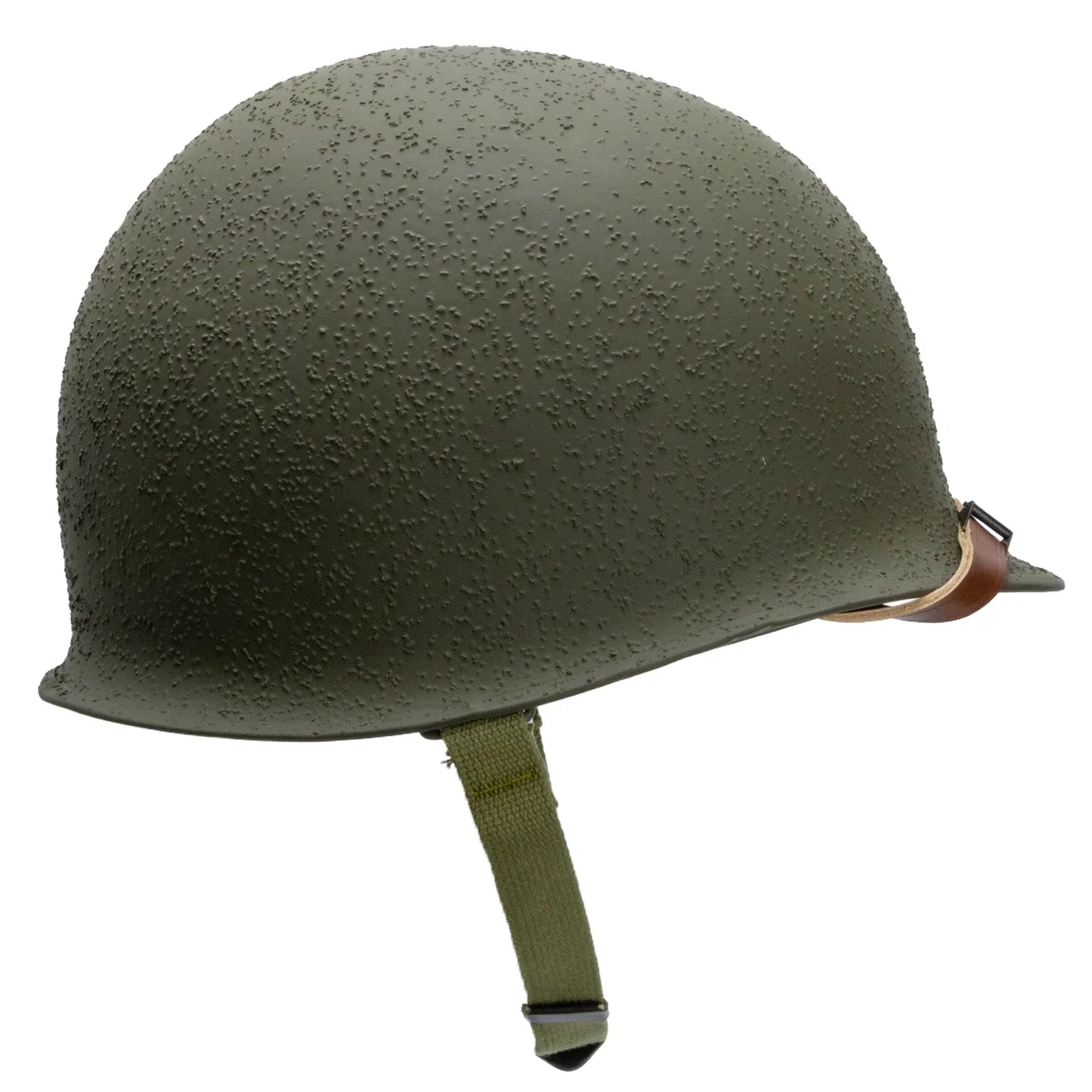 Casque Complet US M1 fabrication McCord numéro 544C et son liner International Moulded Plastics IMP vue du côté droit.