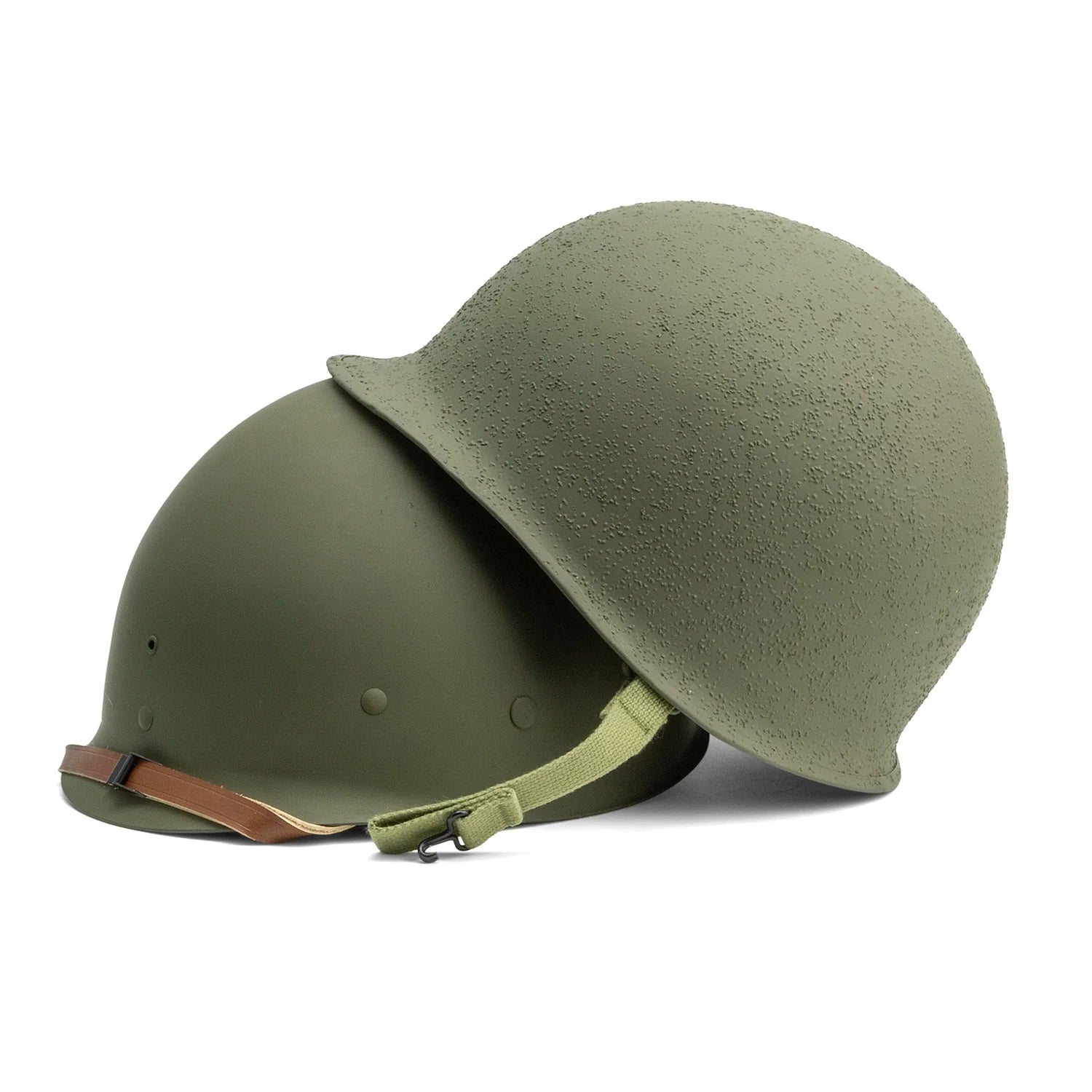 Casque Complet Infanterie McCord 780C vue sous casque et casque lourd.