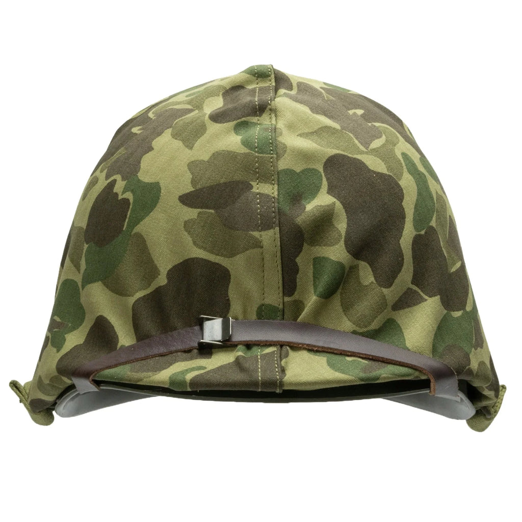 Casque Complet US M1 Pacifique avec couvre casque réversible vue de face.