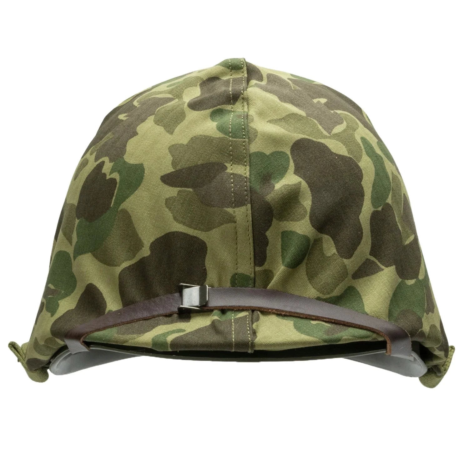 Casque Complet US M1 Pacifique avec couvre casque réversible vue de face.