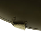 Coque de casque type US M1 en reproduction à pattes fixes vue du pontet fixe