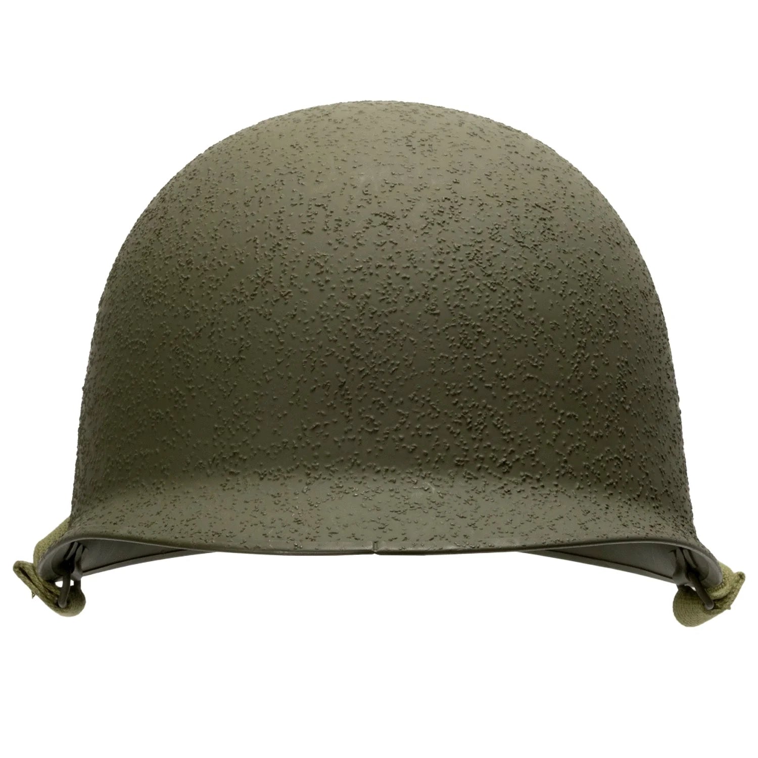 Coque seule de casque US M1 pattes mobiles verison infanterie vue de face.