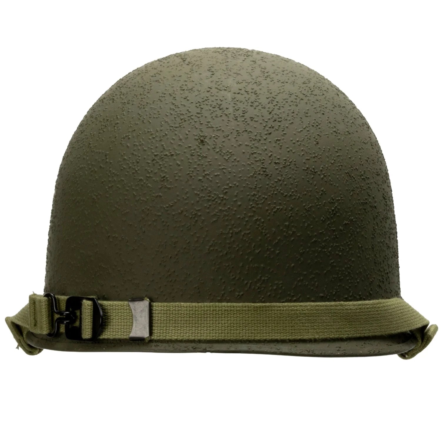 Coque seule de casque US M1 pattes mobiles verison infanterie vue arrière.