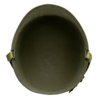 Coque seule de casque US M1 pattes mobiles verison infanterie vue de l'intérieur.