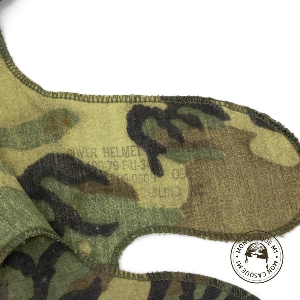 Couvre Casque US M1 ERDL daté de 1979 marquage