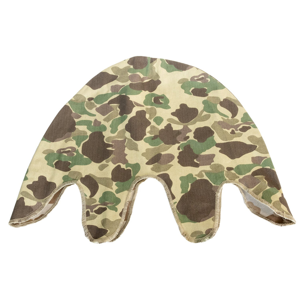 Couvre-casque USMC Type 1 des marines US reversible en toile HBT vue du côté forêt