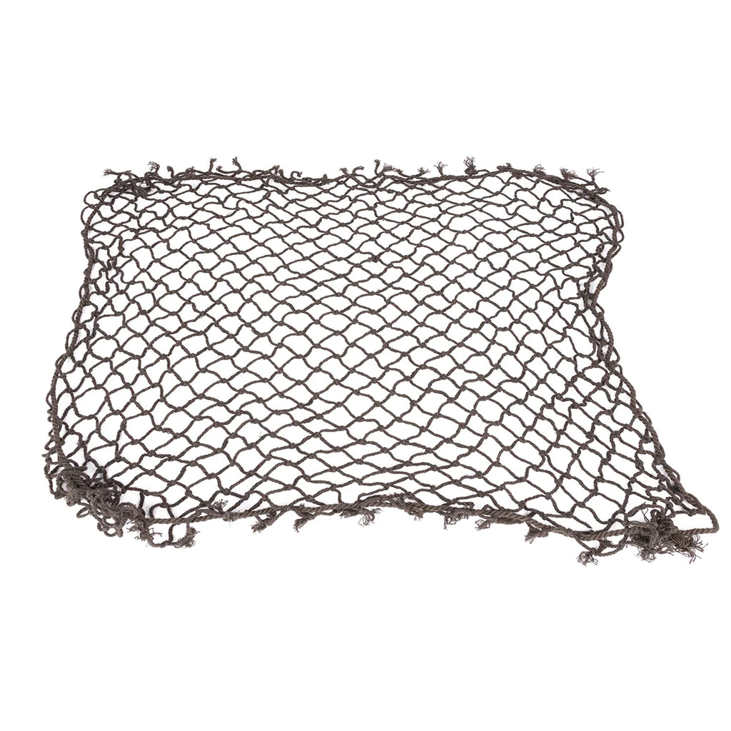 Filet Moyennes Mailles marron vue posé au sol.