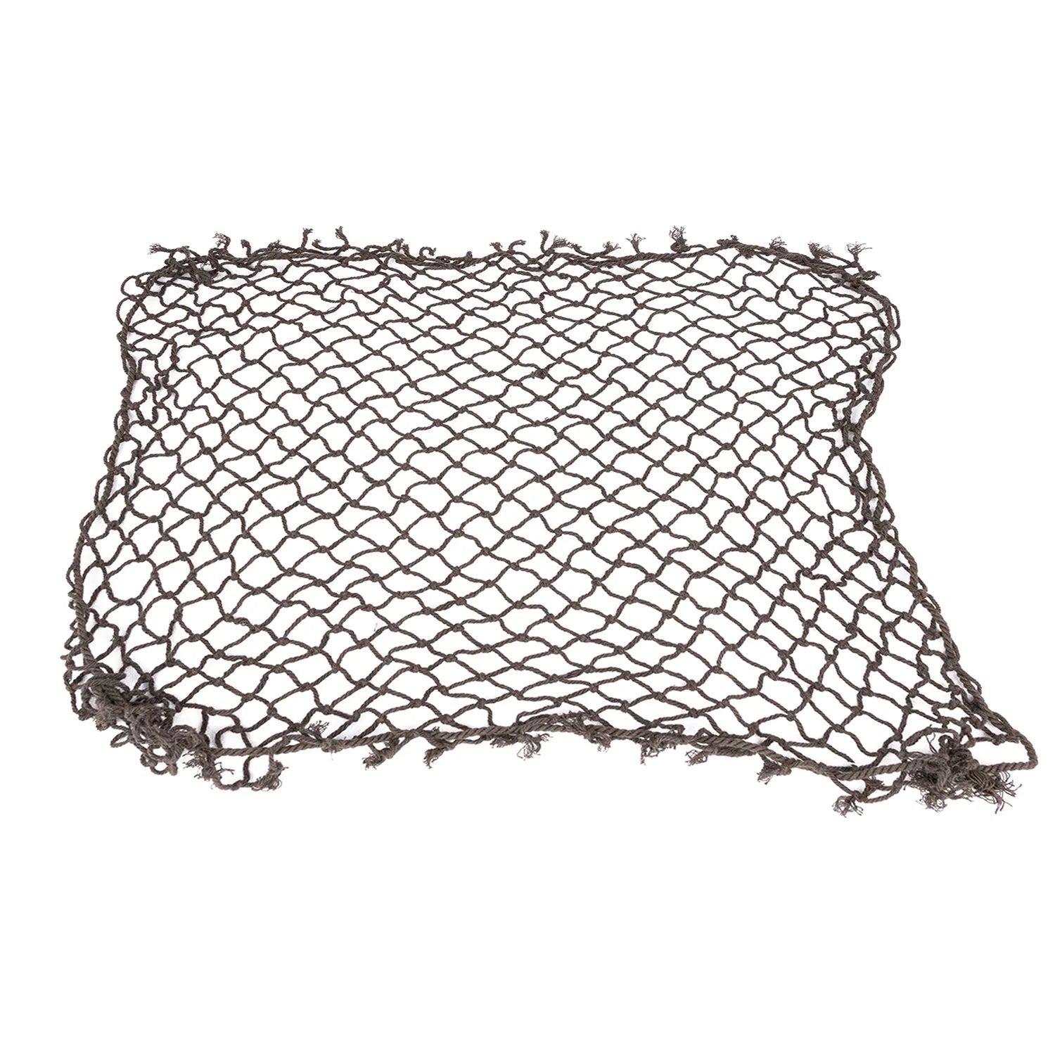 Filet Moyennes Mailles marron vue posé au sol.