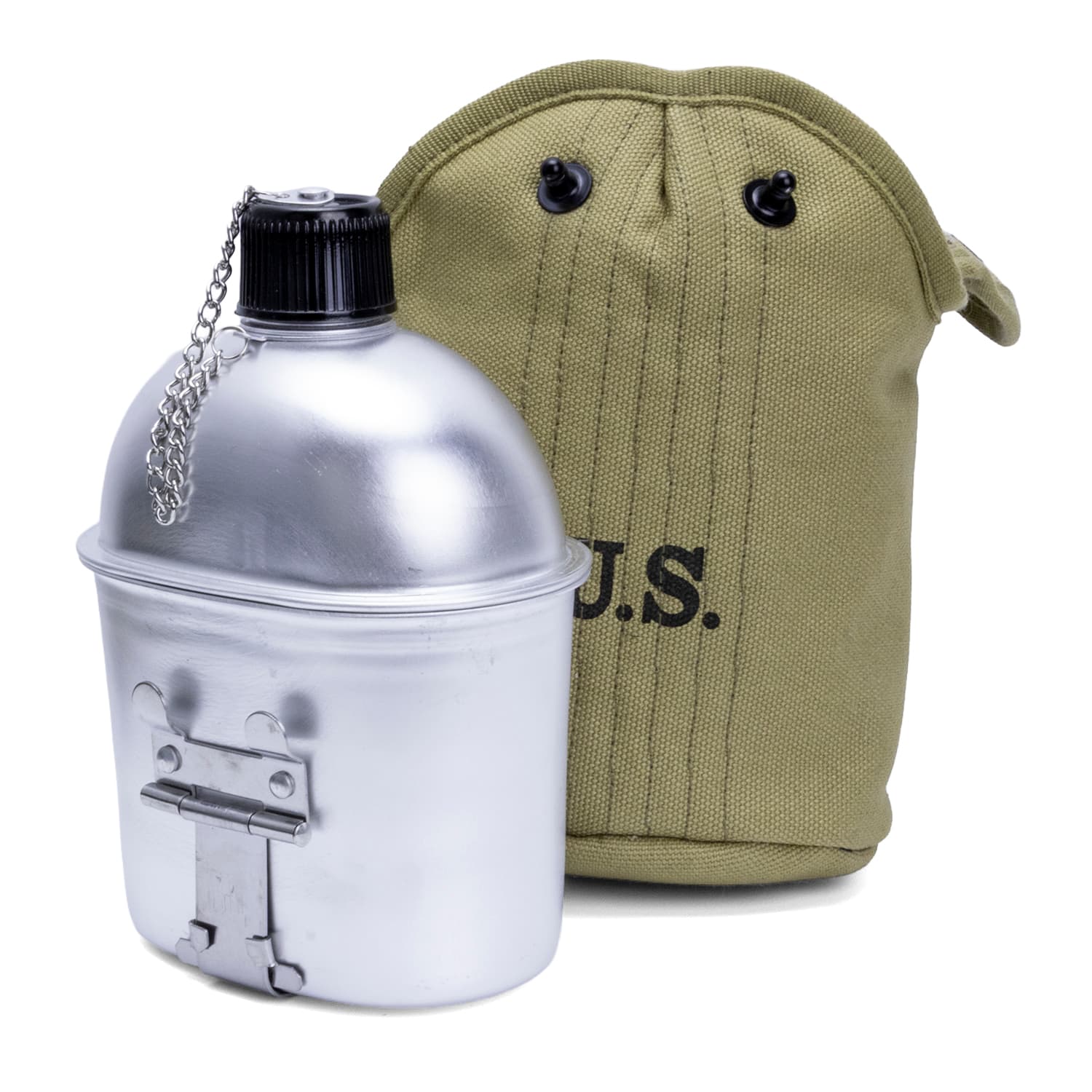 Gourde complete M-1910 avec la gourde sortie de sa housse.