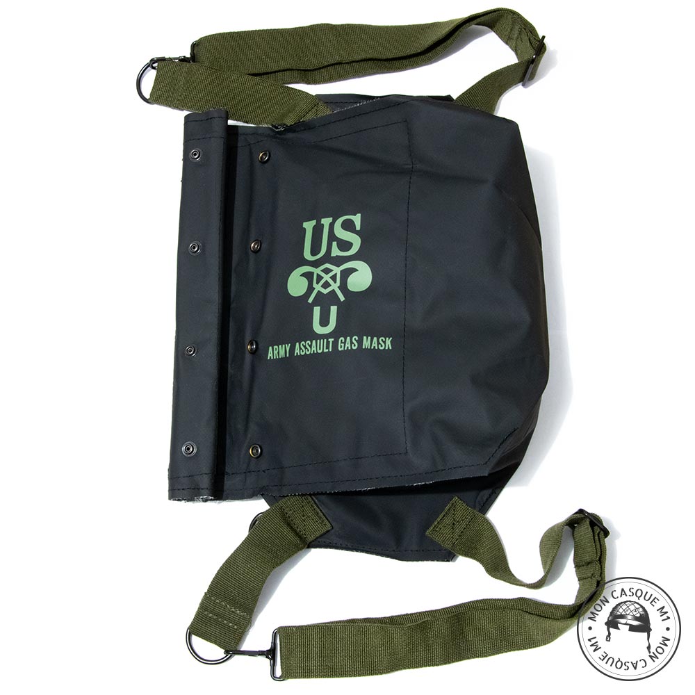 Housse de masque à gaz US M7 pour opération Amphibies ouvert
